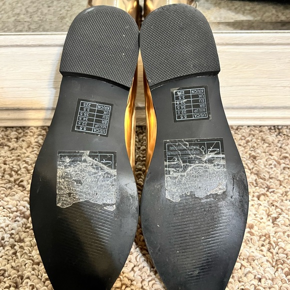 Forever 21 Shiny Gold Loafers - Picture 4 of 4